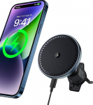 Beeasy 15 W MagSafe autohoidikule koos laadimisfunktsiooniga, mobiiltelefoni hoidik, auto Magsafe laadija, auto ventilatsioon, magnetiline mobiiltelefoni hoidik, traadita autolaadija iPhone 17 16 15 14 13 12 seeria jaoks