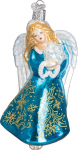 Old World Christmas Glistening Snowflake Angel klaasist puhutud ornament, mille on valmistanud Old World Christmas