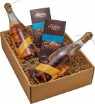 The Wine Guys kinkekomplekt "Sweet Seduction" koos p&auml;rlveini ja &scaron;okolaadiga kinkekarbis Fragolino Rosato p&auml;rlvein (2 x 0,75 l) koos prantsuse Fleur de Sel &scaron;okolaadiga (2 x 100 g) kinkekomplektina.