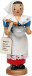 Smoker Woman De W&uuml;rschtle Fraa ca. 19 cm koos suitsuvorstikannuga