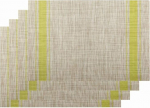 4er-Set Tischsets, PVC-Tischset, rechteckiges Tischset, Stehtischset, Caf&eacute;-Set, Western-Set, Sch&uuml;sselset, Suppentopf-Set, Tischsets, Beige, 47,5 x 32,5 cm.Green-47.5 * 32.5 cm.Green-47.5 * 32.5