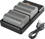 FNP-150 NP-150 (Pack of 2) Rechargeable Battery Replacement Battery and Dual Charger Compatible with Fuji FinePix S5 Pro, FinePix is Pro Digital Camera