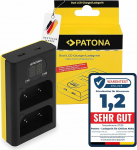 PATONA Dual Charger (LCD USB-C Micro USB) Suitable for Olympus BLX-1 BLX1 Batteries Compatible with Olympus OM-1, OM1, OM-1 II, OM-3, OM3