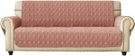 Ameritex Diivan Slipcover, 100% veekindel libisemiskindel tepitud m&ouml;&ouml;bli kaitsja Slipcover koertele lastele lastele lemmikloomadele Diivan Slipcover masinpesu (roosa, 198cm)