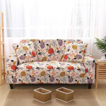 2/3 istekoha diivanikate koos k&auml;etugedega, Stretch Universal Diivan viskab diivanikatet diivanile Jacquard kangast pestav (v&auml;rv: #10, suurus: 3 istekohta)