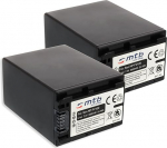 2 x NP-FV120 Battery (3300 mAh) &ndash; Replaces NP-FV100A &ndash; for Sony FDR-AX33, AX700.. / HDR-PJ410, PJ620.. / CX740, CX900.. / DEV-30, 50V ... - See List! [Li-Ion - 7.2V - with Current Infochip] ] [