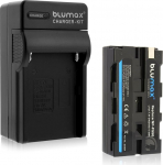 Blumax Professional komplekt Infochipiga Sony NP-F550 2400 mAh jaoks Meede 56009