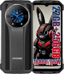 DOOGEE S110 4G Outdoor nutitelefon ilma lepinguta (2023), Helio G99 Octa Core 22GB + 256GB, 10800mAh aku / 66W, 50MP kaamera (24MP infrapuna) + 16MP + 32MP, Android 13 6.58 tolli, NFC Silver