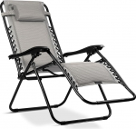 ChillWell Soft Sun Lounger, aia lamamistool, kokkupandav koos padjaga, 3D FoamGrid kangas, maksimaalne koormus 120 kg, 160 x 107 x 60 cm, Hall