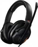 Roccat Khan AIMO 7.1 Surround Gaming Headset, Hi-Res Sound, USB, AIMO LED-valgustus, muudetav reaalh&auml;&auml;lne mikrofon - must