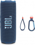 JBL Flip 7 kaasaskantav k&otilde;lar, veekindel, tilgakindel, Pro Bold Sound IA Sound Boostiga, 16 tundi m&auml;nguaega ja PushLock s&uuml;steem koos vahetatavate tarvikutega (sinine)