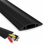 On1shelf&reg; P&otilde;randakaabli kaitsekate 2M PVC kaabli korrastatud p&otilde;hi koos 16mm x 8mm kaabliga, mis takistab komistamist kaabli katmisel kodus, kontoris, garaažis ja t&ouml;&ouml;kojas (must)