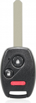MACHSWON Smart Proximity Keyless Entry Remote Key Fob Black 313.8MHz N5F-S0084A Honda Civic LX NGV Odyssey LX 2006-2017 jaoks 3 nupuvajutuseta juhtimispuldi l&otilde;ikamata