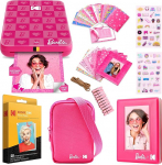 Kodak Barbie Step Slim Wireless Instant Photo Printer Barbie Gift Bundle (Iconic Style) + Barbie Camera Bag, Photo Album, Stickers & Hanging Frame, 50 Stickers + Zinc Paper (20 Sheets)