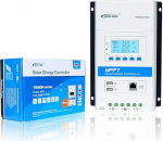 EPEVER MPPT Solar Charge Controller 30 A 12 V/24 V Car Max 100 V Solar Controller LED LCD Display Double USB Connection for Sealed Flooded Lithium Gel AGM Battery (TRIRON3210N)