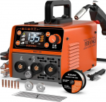 FEIFANKE MIG135 T&auml;itetraat keevitusseade ilma gaasita 135A 230V Synergy Mini IGBT Inverter keevitusseade 3 in 1 MIG TIG elektroodide keevitusseade Kiire traats&ouml;&ouml;tmine &uuml;hilduv E308LFC-O keevitusseadmega