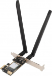 MT7925 V&otilde;rgukaart 5400Mbps 2,4GHz 5GHz 6GHz Tri-Band, Bluetooth 5.4, MU-MIMO tugi, PCIEx1 WiFi adapter