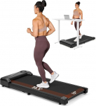 Dripex Schreibtisch Walking Pad mit Leise, Laufband f&uuml;r Zuhause 6 km/h, Doppelte Sto&szlig;d&auml;mpfung mit Fernbedienung und LED-Panel f&uuml;r Zuhause und B&uuml;ro