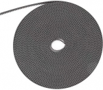 HTD 3M offener PU-Zahnriemen, 10/15/20/25/30/40 mm breiter Polyurethan-Antriebsriemen for 3D-Drucker-Industrieantrieb(2M,BLACK_25MM)
