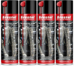 Brestol Lubricant Extreme Spray 4 x 400 ml tugeva kleepuvusega - m&auml;&auml;rdeaine sprei Silikoonsprei roomik&otilde;li k&auml;iguvahendi sprei ketiprei k&ouml;ie sprei kolbisprei liimiv m&auml;&auml;rdeaine liimiv m&auml;&auml;rdeaine