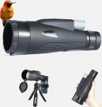 Monokulaarne teleskoop 12-36 x 60 ED Zoom monokulaar (24 mm okulaar + 60 mm objektiiv ja objektiiv) veekindel BAK4 prisma ja FMC objektiiviga koos adapteri ja statiiviga ronimiseks pallim&auml;ngudeks looduse vaatlemiseks