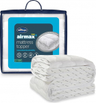 Silentnight Airflow 1000 Double Extra Thick Deep Mattress Topper with 10 cm Padding, Mesh Sides to Increase Air Circulation and Elastic Straps - Double 190 x 135 cm