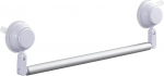 Gedy Vesuvio Extendible Suction Cup Towel Holder, White, 30-53 cm