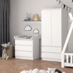 Vicco Emma beebivahetuskapp 3 sahtliga valge 80 x 85,4 cm