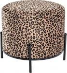 HAKU M&ouml;bel Stool Disain Must MDF Metall Tekstiil Kangas K&otilde;rgus 40 cm x l&auml;bim&otilde;&otilde;t 48 cm Stiil: Boheemlane