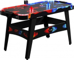 Carromco Air Hockey Table Fire & Ice - Air Hockey Game Table with LED Light Effects - with Ventilated Playing Field, Illuminated Pucks and Electronic Score Counter - Weight 18 kg, Plain