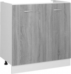 vidaXL Lyon valamu aluskapp Hall Sonoma 80 x 46 x 81,5 cm puidust materjalist k&ouml;&ouml;gikapp Toitlustuskapp Toitlustusm&ouml;&ouml;bel k&ouml;&ouml;gim&ouml;&ouml;bel hoiukapp