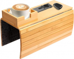 Sofa-Armlehne aus Holz, rutschfest, f&uuml;r Couch, Getr&auml;nkehalter, Tisch, tragbar, Sofa, Snack-Halter, Armlehnen-Organizer f&uuml;r Snacks, Telefon, TV, Fernbedienungstassen