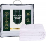 MHG Living Ultra pehme h&uuml;poallergeenne hingav madratsi pealisplaat 5cm paksune s&uuml;gav elastne lint Double (135x190cm+5cm)