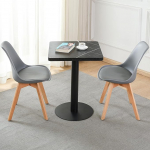 Mingone s&ouml;&ouml;gilaud 60 cm k&ouml;&ouml;gilaud s&ouml;&ouml;gitoa laud v&auml;ike marmorist lauaplaadiga ruudukujuline laud metallist jalaga elutuppa r&otilde;dule s&ouml;&ouml;gituppa must