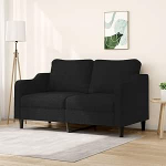 2-kohaline diivan Kahekohaline diivan Diivan Lounge diivan Relax diivan Pehmendusega diivan K&uuml;lalissohv Diivan Lamamistoas diivan elutuppa Magamistoas K&uuml;lalistetoas Must 140 cm Kangas