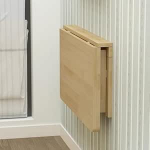 Seinale paigaldatav kokkupandav laud Kodukontor ruumi s&auml;&auml;stev puidust rippuv laud s&ouml;&ouml;gilaud k&ouml;&ouml;ki ja magamistuppa (100 x 60 cm/39,5 x 25 tolliA)