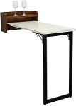 erkebspm Klappbarer Wandtisch, Klapptisch f&uuml;r Esszimmer, Flur, klappbarer Computertisch, Wandmontage, Klapptisch, Arbeitszimmer, Schlafzimmer, Flur
