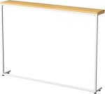 Moderner Konsolentisch mit rechteckiger Basis, Wandfl&auml;chen, seitlicher Flur, Eingangsbereich, schmaler Konsolentisch, Flureinheit, Konsolentisch, schmal, schmaler Sofatisch mit Metallrahmen,