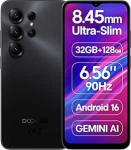 DOOGEE Note 56X PRO Android 16 nutitelefon ilma lepinguta, 8,45 mm Ultra Slim & Lightweight, 32 GB + 128 GB, 6,56 tolli 90 Hz, 4G mobiiltelefon, 13MP + 8MP kaamera, 6150 mAh aku, Dual SIM, Gemini AI