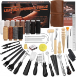 Benlay nahat&ouml;&ouml;t&ouml;&ouml;riistad, praktiline nahat&ouml;&ouml;riistakomplekt koos Beveler Groover Stitching Punch Thread Needles Craft Tools Sewing Set with Roll Bag and Manual