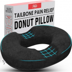 Premium Quality Pain Relief Donut Pillow - Super Comfort Round Ring Butt Pillow - Helps Postpartum Prostate Post Surgery Back Pain