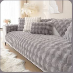 WYJHNLBEDC Diivan / diivanikate / viskekate / viskekate, soe super pehme pluusist diivanikate L kuju / U kuju / nurgadiivan, 3/2/1 istekoha, diivanikaitse, koer, kraapimiskaitse, kass, hall