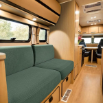 SYLC katted haagissuvila polsterdamiseks, Jacquard, libisemisvastased haagissuvila istmekatted, 2 lindiga, diivanipadja kate haagissuvila polsterdamiseks, kaitsekate (roheline, W 160-195 cm, D 60-90 cm)