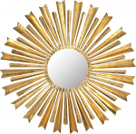 SAFAVIEH Decorative Hanging Wall Mirror for Living Room, Bedroom, Hallway, in Antique Gold, 3 x 84 x 83.82 cm