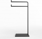 Bathroom Countertop Towel Rack, 17" Tall Free Standing Towel Rack for Bathroom, Non Slip Basin Basin, Holds Two Full Size Towels