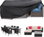 RICHIE aiam&ouml;&ouml;bli kate Veekindel raskeveokate 420D Oxfordi kangas 250 x 200 x 90 cm Ristk&uuml;likukujuline aia laudade katted Patio laudade kate Veekindel anti-UV rotangm&ouml;&ouml;bli katted