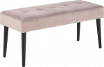 AC Design Furniture Gloria Pink Bench, L: 95 x L: 38 x K: 45 cm, tumepunane/must, samet/metall, 1 tk.