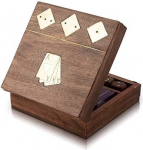 Unikaalne s&uuml;nnip&auml;eva kingitusideed K&auml;sit&ouml;&ouml; klassikaline puidust m&auml;ngukaardi hoidja teki kasti hoiukasti puhul korraldaja Premium kvaliteediga m&auml;ngukaardid Housewarming poole kingitused