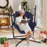 Ripptool raamiga, 180 kg kandev&otilde;ime, ripptool 360&deg; p&ouml;&ouml;ramine, ripptool sise/v&auml;ljas koos padja ja kinnituskomplektiga, ripptool magamistuppa, terrassile, terrassile, aeda, r&otilde;dule, (merev&auml;gi).