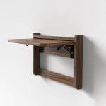 Seinale paigaldatav kokkupandav t&ouml;&ouml;laud, v&auml;ike kokkupandav laud, puit, ruum, &ouml;konoomne seinapult, saadaval mitu stiili, tugev kandev&otilde;ime, (suurus: 50 x 26 cm, v&auml;rv: C)